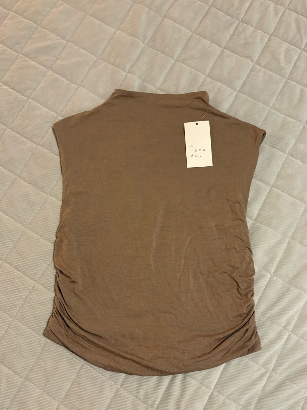 Sleeveless Mock Neck Top